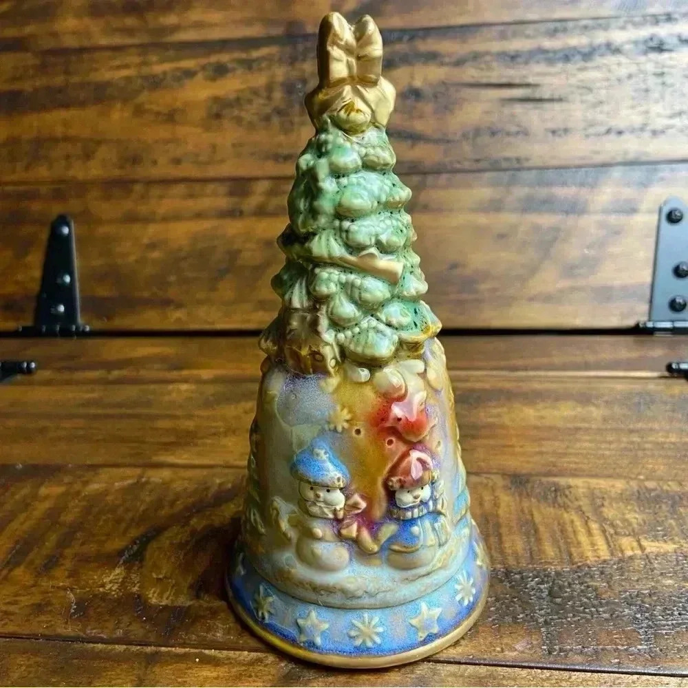 Kirkland's "Potter's Garden" Ceramic Collectable Christmas Bell